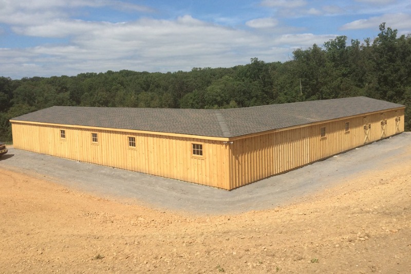 l-shape shed row custom barns nw llc. small horse barns